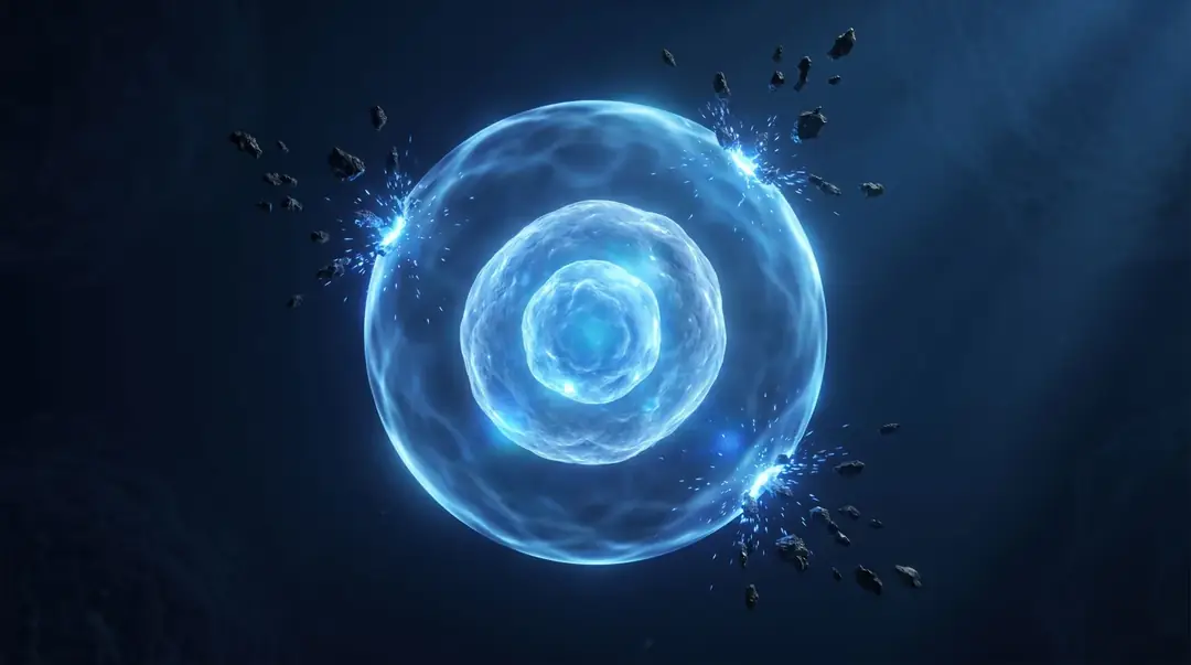 A protective shield around the cell, deflecting the CD38 drain